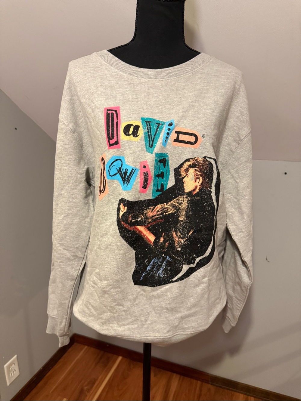 Vintage Canvas graphic crewneck-David Bowie